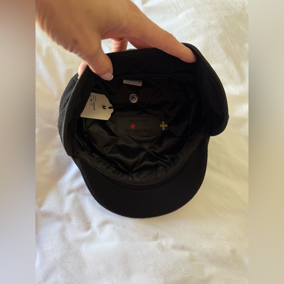 Wigens | SZ 58 (Approximately 23”) Ivy Cap Black Wool Flat Cap Hat Estonia NWT - Picture 10 of 16